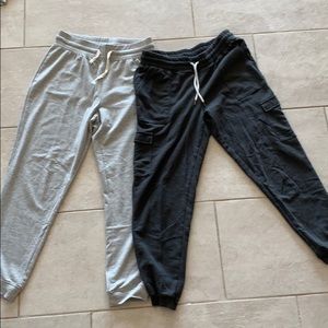 Two grey jogger